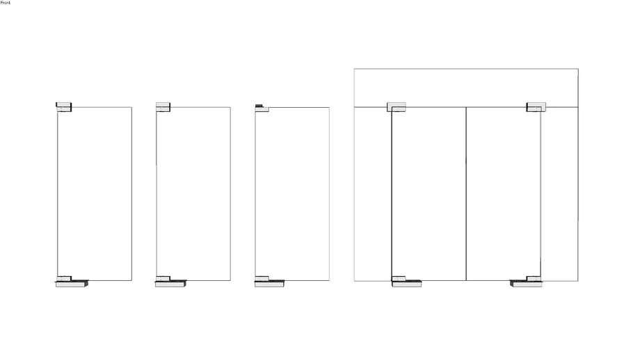 CKS Glass Door Patch Fittings
