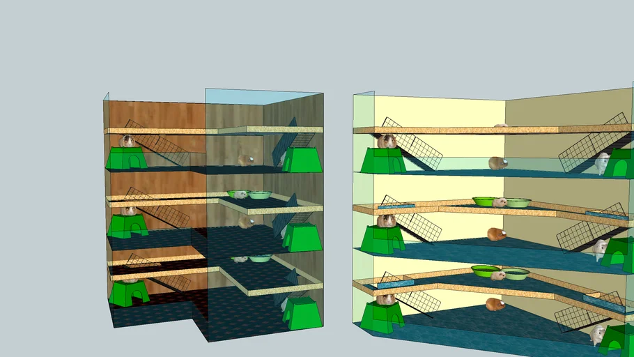 Custom Guinea Pig Corner Cage