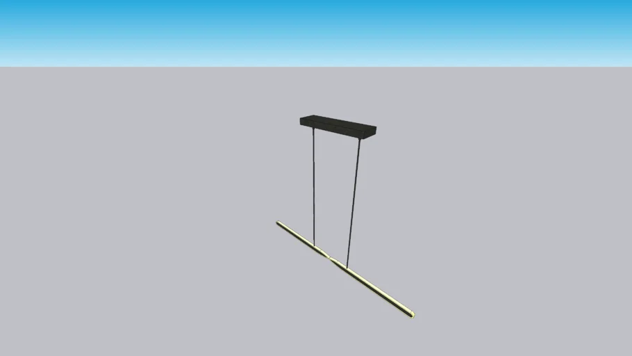 AFX - Twist 48'' Wide LED Abstract Linear Chandelier