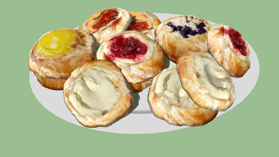 Serving Tray of Assorted Danishes