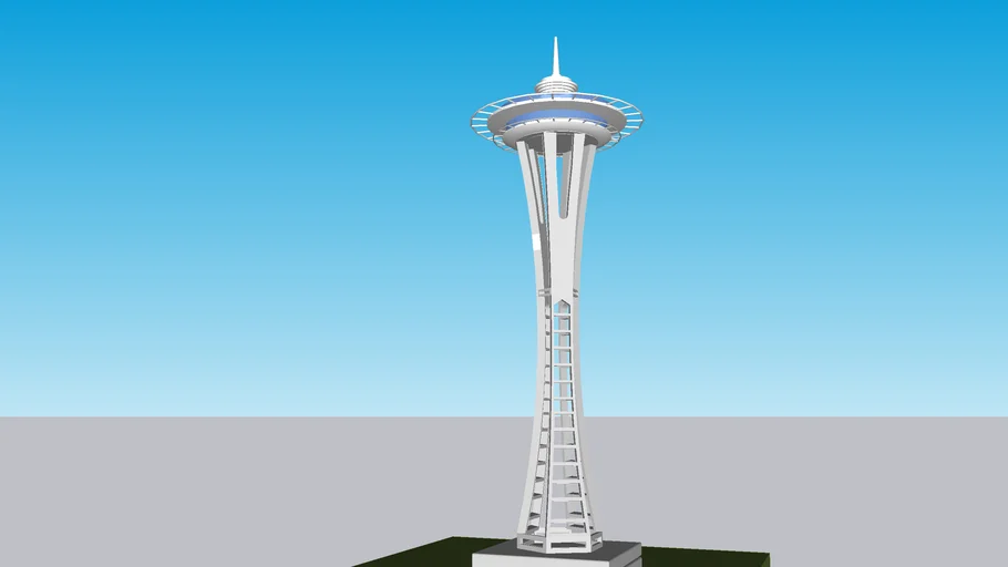 Space Needle tower 3D model