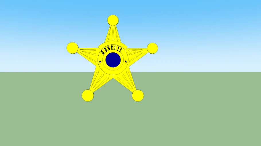 Sheriff star | 3D Warehouse