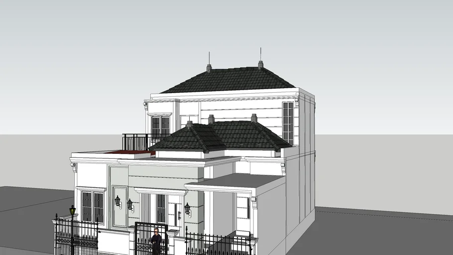 Rumah Gaya Klasik Mediterania