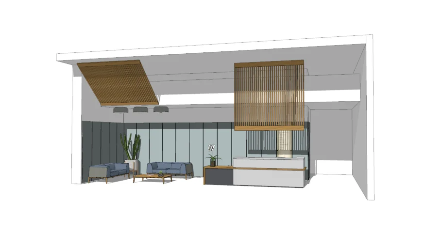 Office Reception Desk - style 3