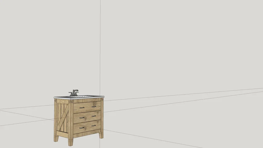 Rustic Bathroom Vanity