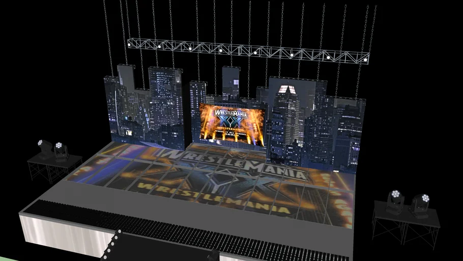 WWE WrestleMania 20 (XX) Stage Model