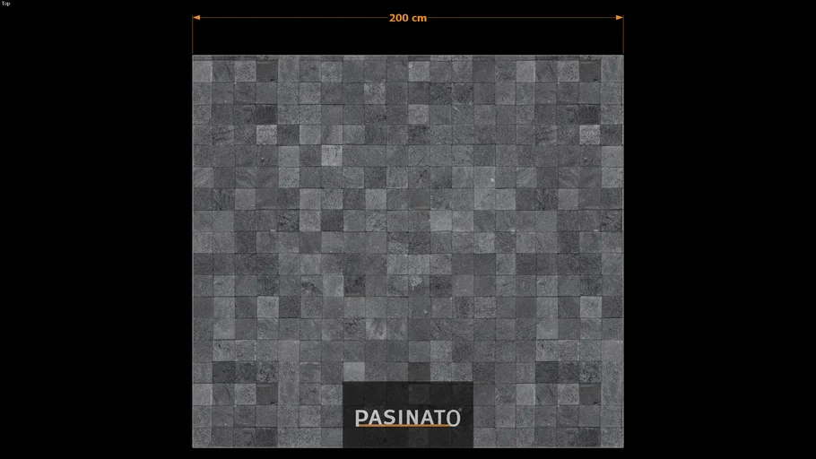 PASINATO BLACK LAVA (HITAM) 10 X 10 CM - TS-073