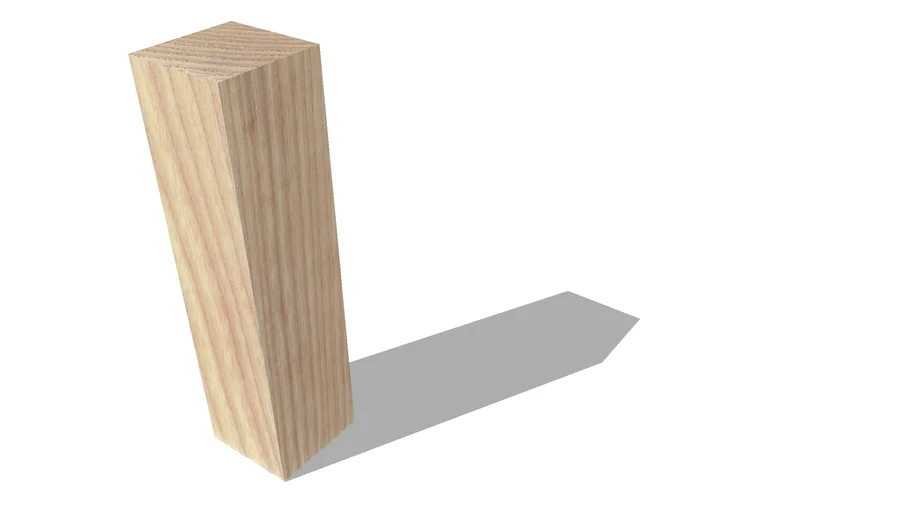 Block of ash wood