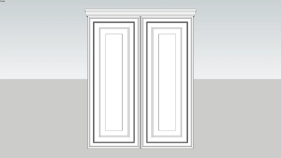 Cabinet with Molding Profiles