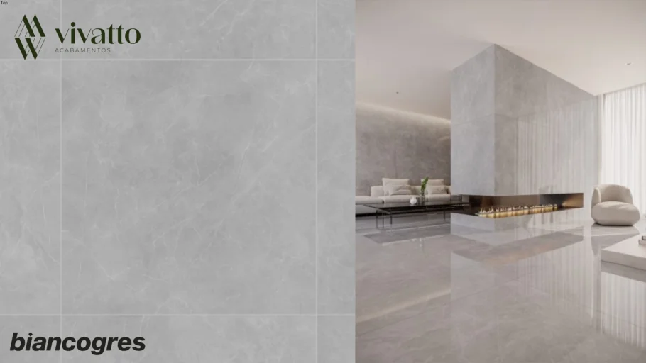 Gris Armani 90x90cm - Biancogres Porcelanato