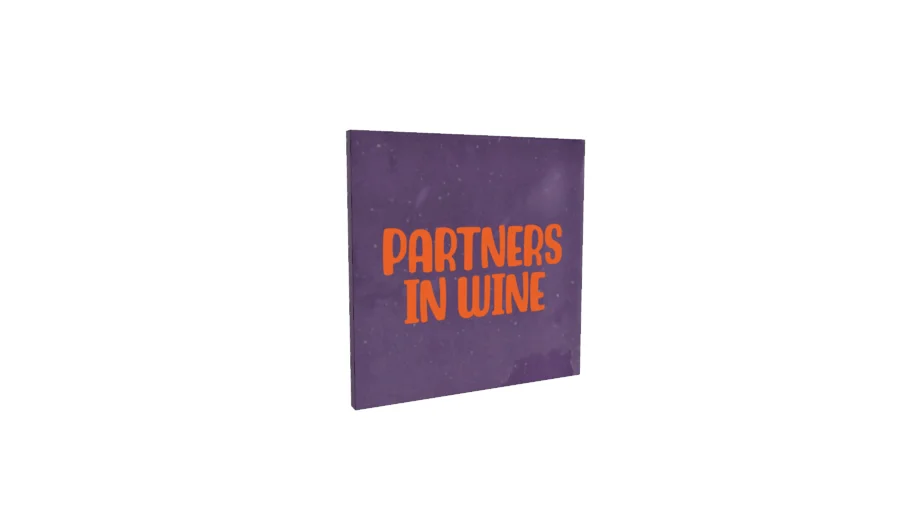 Decoratie tegel partners in wine