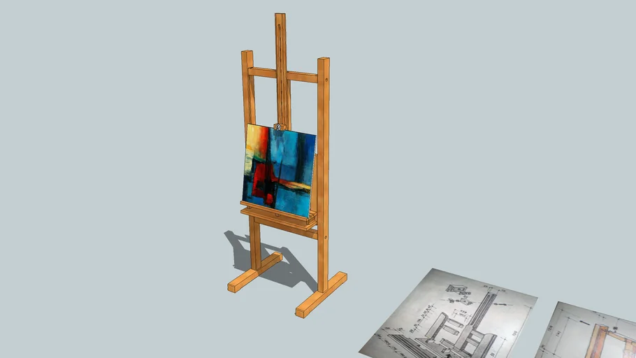 H-frame easel
