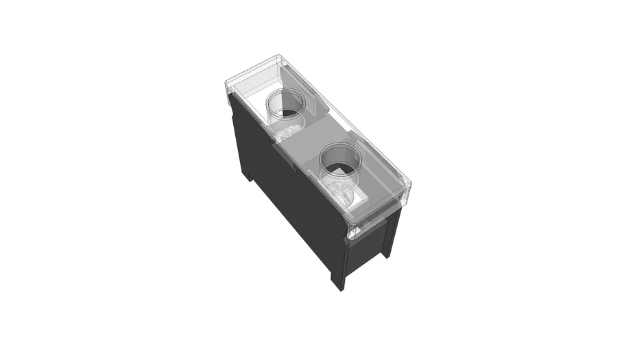 DIN rail mounted terminal block