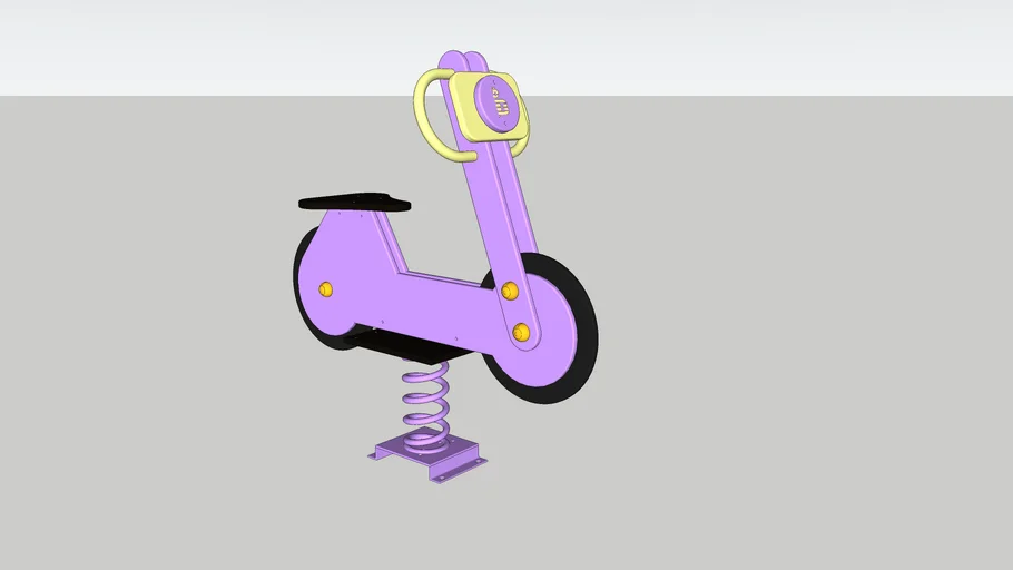 Качалка на пружине "Мотоцикл"/ Spring rocker "Motorcycle"