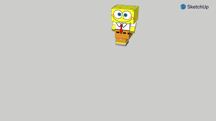 modelo 3D bob esponja