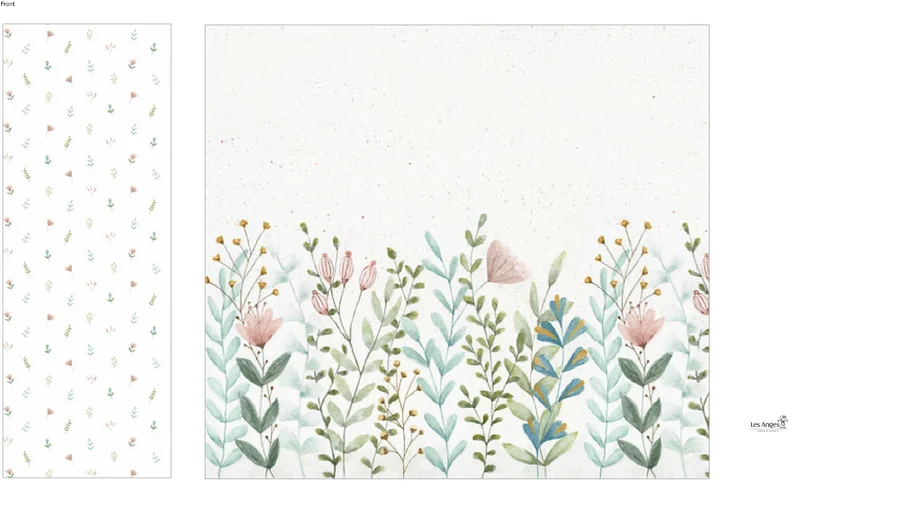 PAINEL BARRADO FLORAL ENCANTADO COM COMPOSÊ T.DESIGN _ LES ANGES