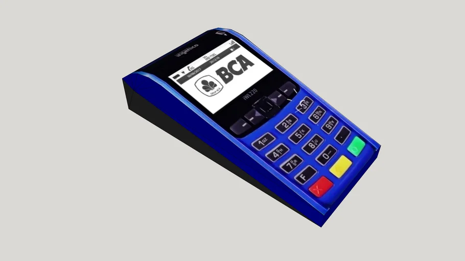 EDC Machine BCA Credit Card Machine Low Poly