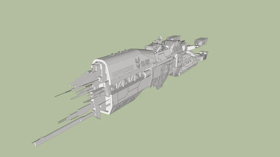 UNSC-savannah (sulaco-class frigate) (remake)