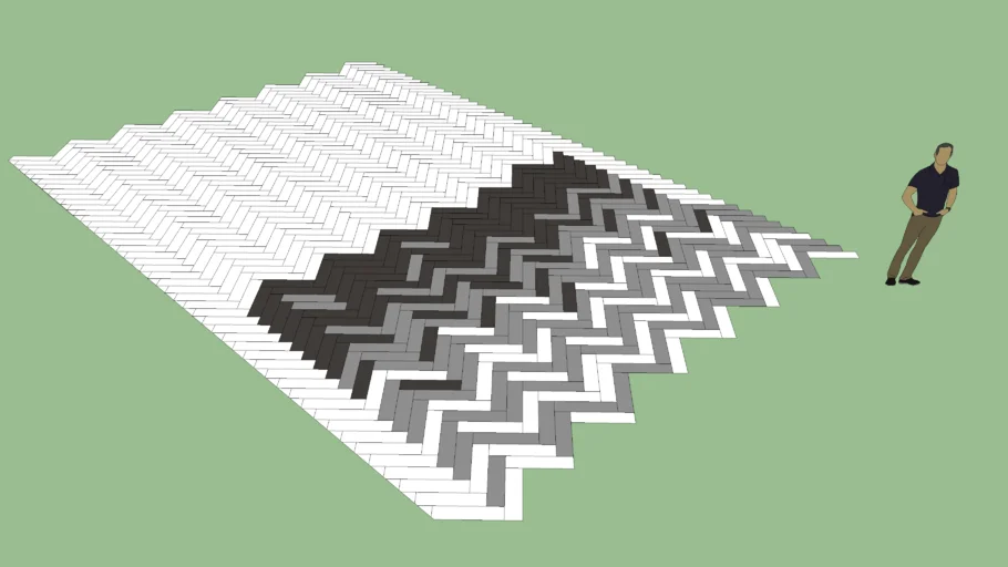 Herringbone pattern, Tile flooring