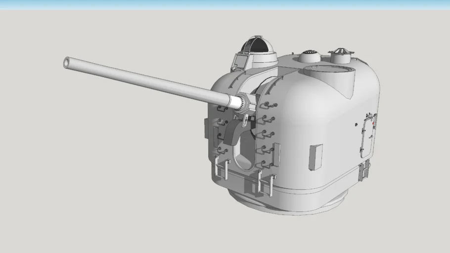 127-mm-L 54-DP-MK42 mod 10 - Naval gun Turret