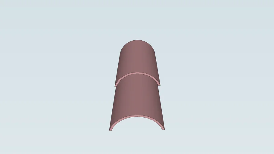 Tuile angle ronde