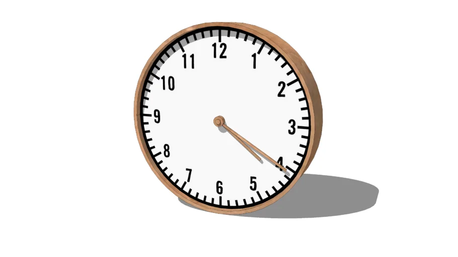 Copper wall clock