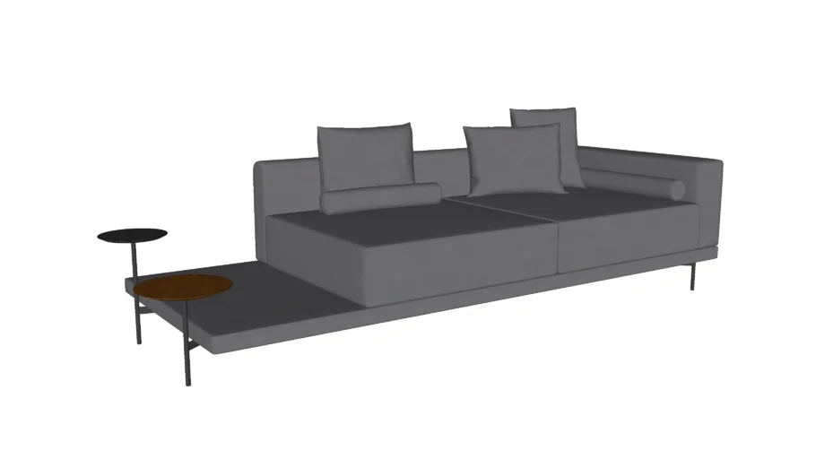 Sofá com Mesa Lateral Murano