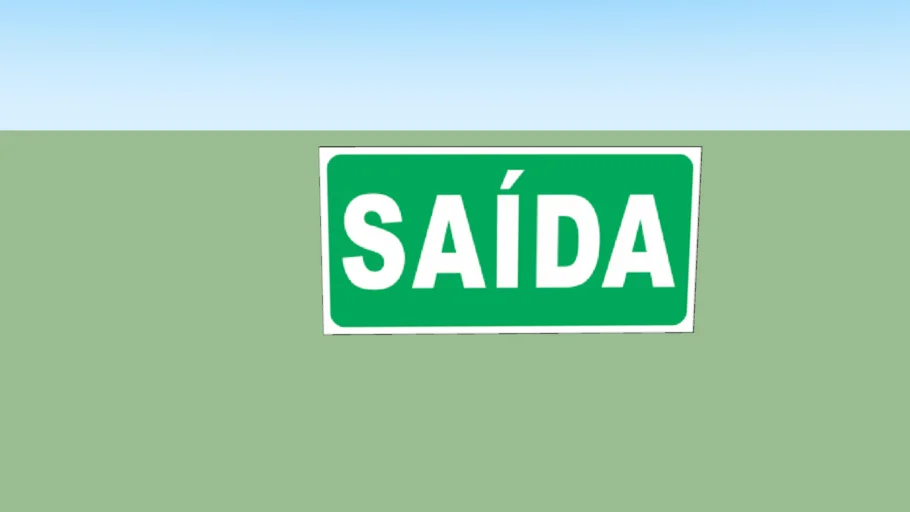 PLACA S12 SAÍDA DE EMERGÊNCIA