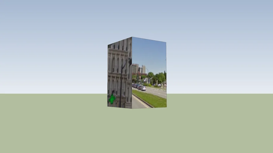 Photo texture on building | 3D Warehouse