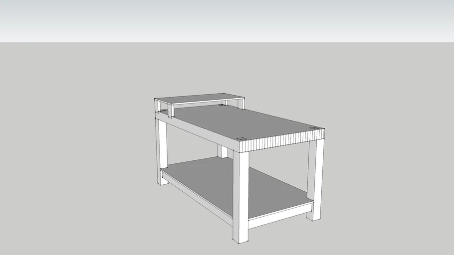 2 levels working bench | 3D Warehouse