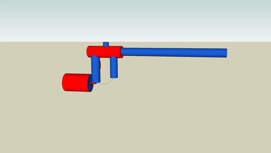 Pantball gun with cool trigger