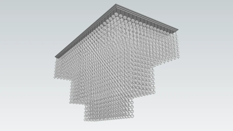 Cascaded crystal chandelier