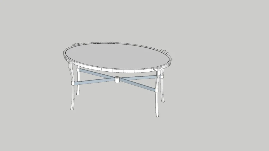 Oval coffee table