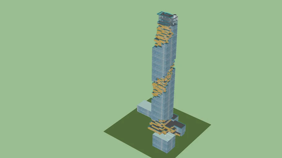 MahaNakhon building - Bangkok Thailand - Structure