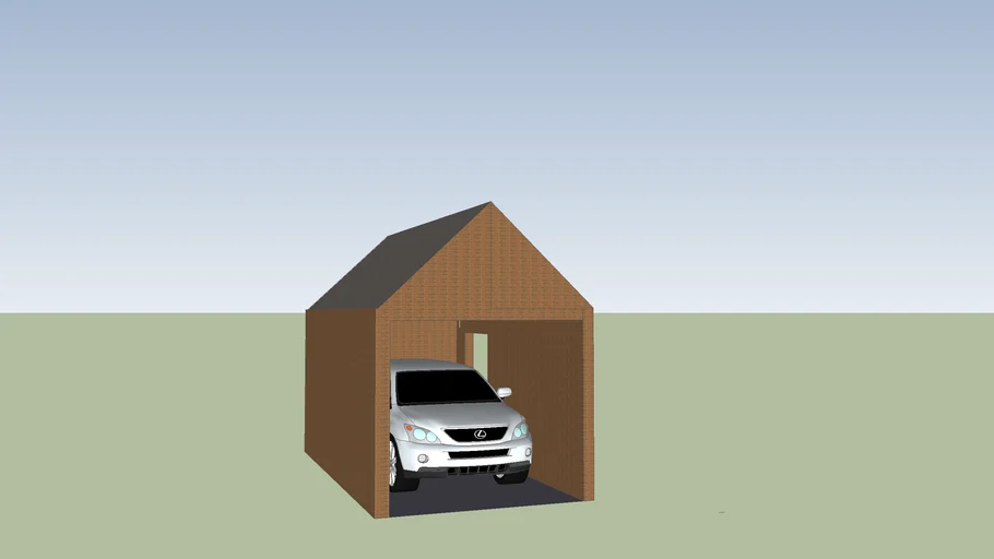 garage with car
