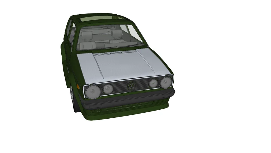 rat rodded vw golf mk1 gti