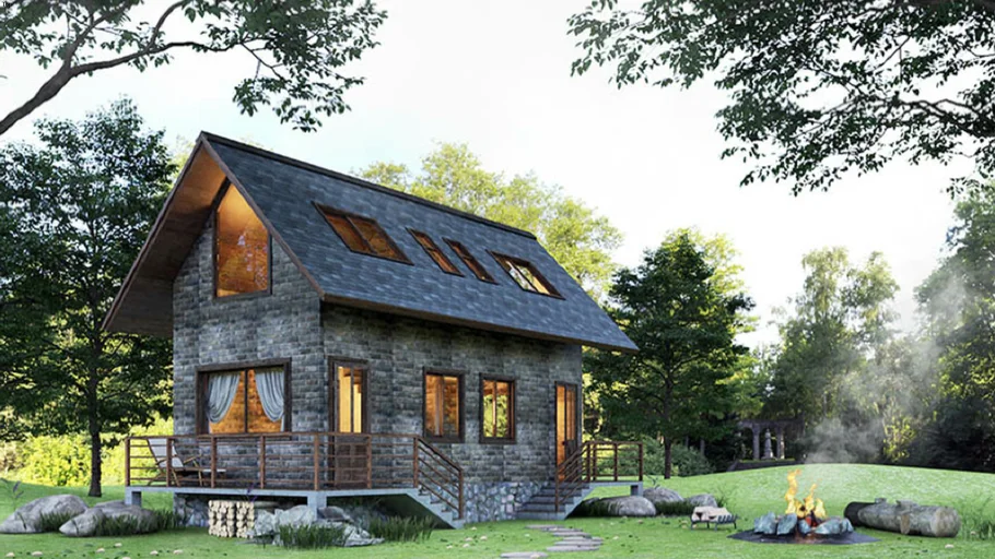 Bungalow -  Wooden house - Forest