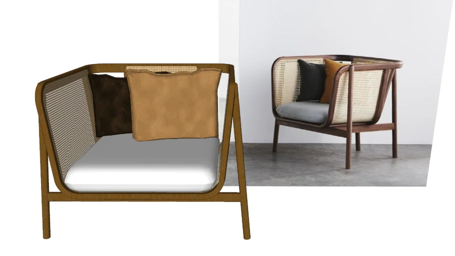 unique modern rattan chair