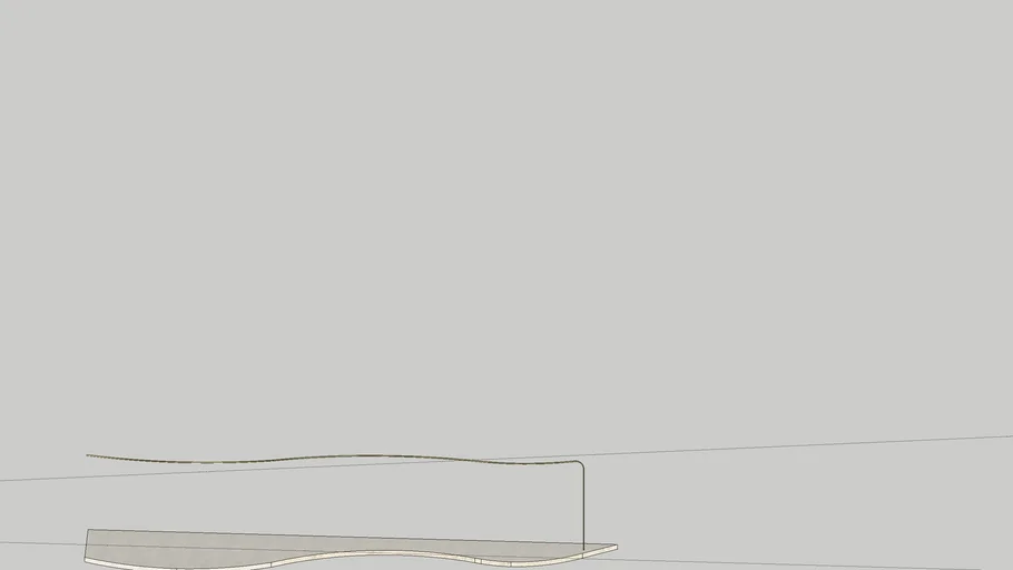 Curve clothing rack
