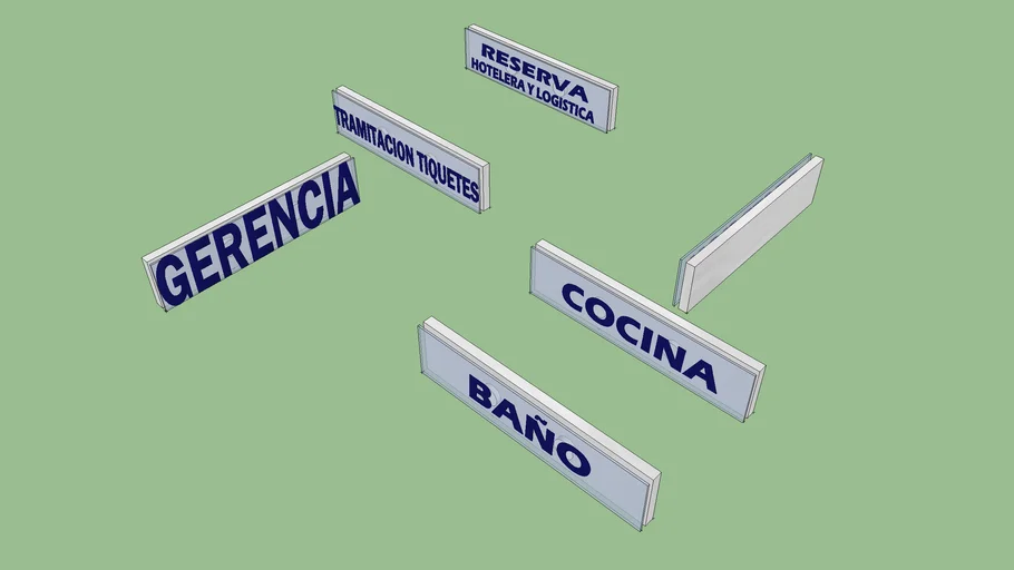 PLACAS PARA OFICINAS
