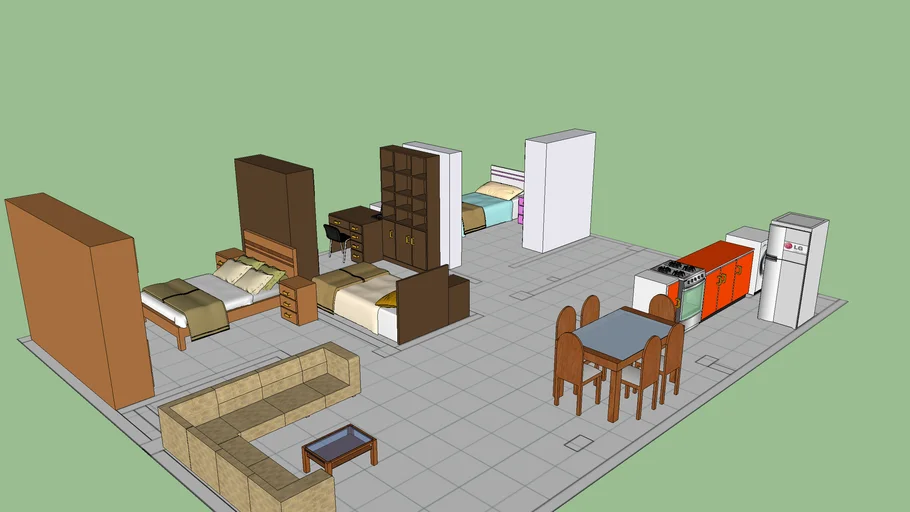 departamento 80m2 - dormitorio - cocina - sala comedor