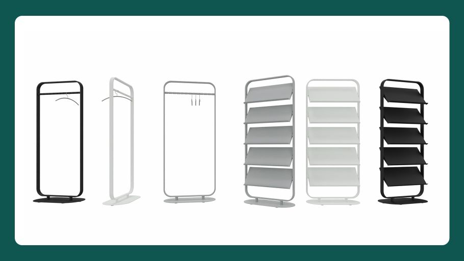 Wardrobe and Brochure holder - Focus - Cascando