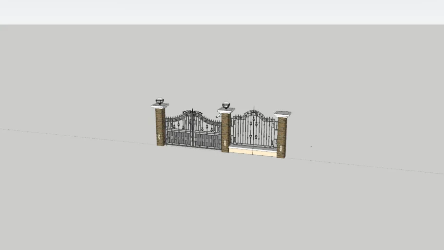 Fence and gate