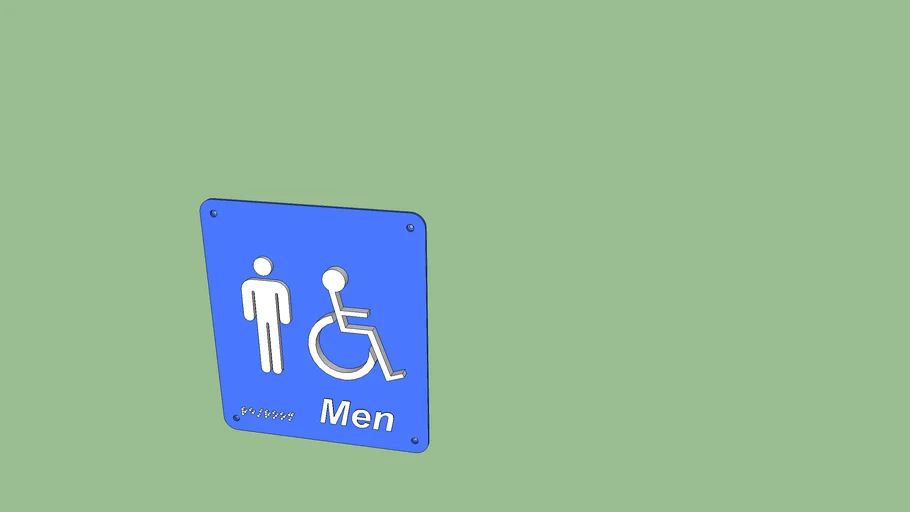 Men's Bathroom Sign