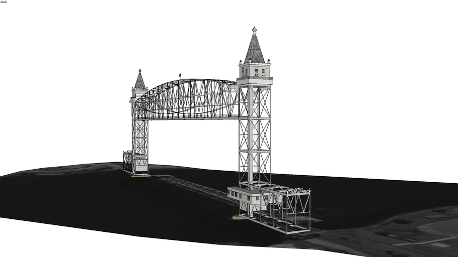Cape Cod Canal Verticle Lift Rail-Road Bridge