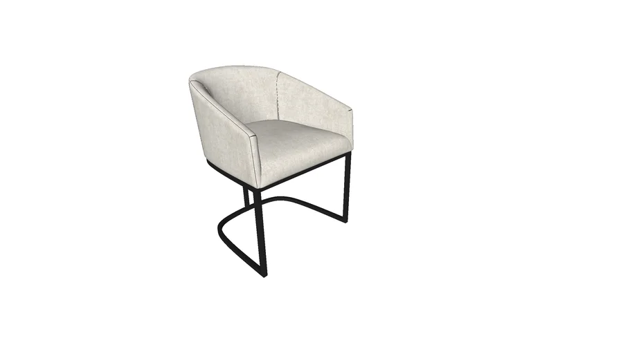 RH - EMERY BARRELBACK SLOPE LEATHER DINING ARMCHAIR