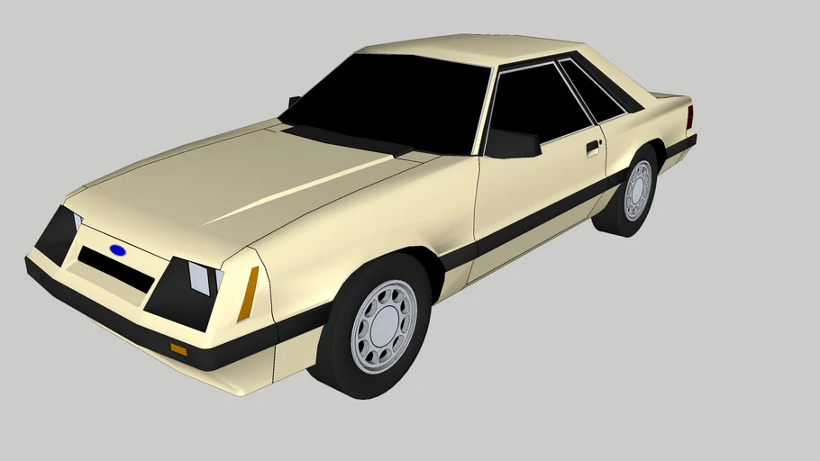 1986 Ford Mustang LX Coupe Sand Beige