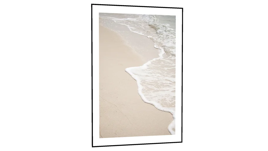 Quadro Decorativo Ondas na Areia Praia