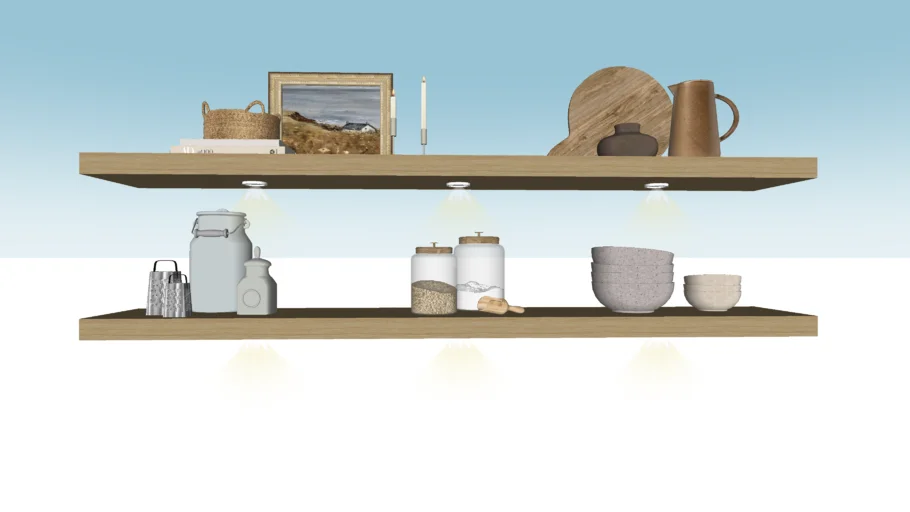 Kitchen shelves decor