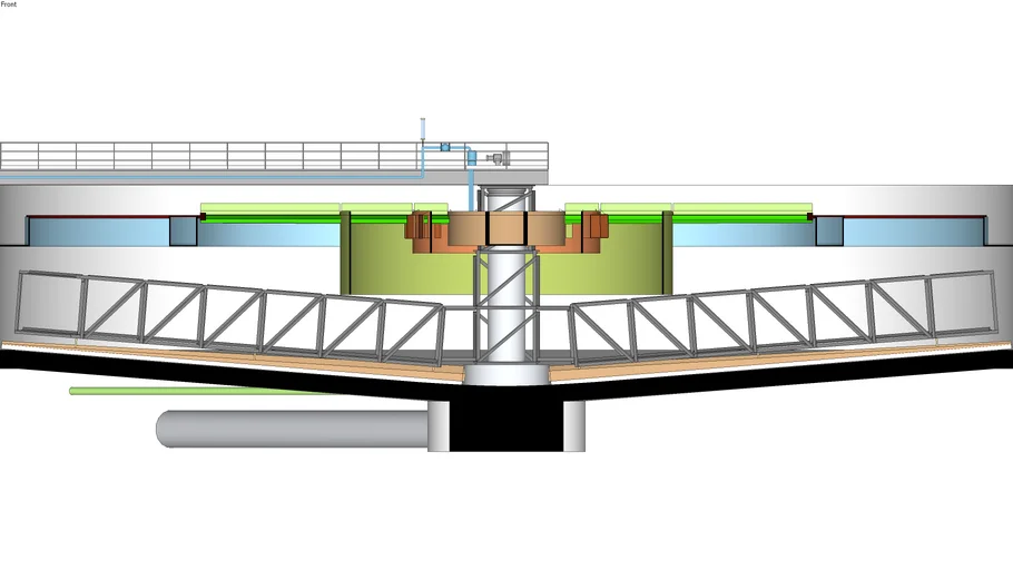 Clarifer, Circular, Inboard Launder, wastewater, water treatment